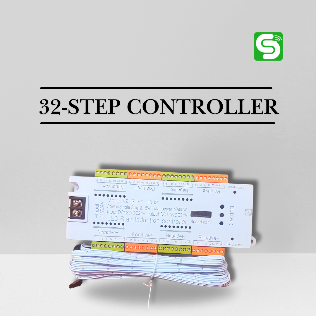 15 Step Staircase Controller Sensor Kit | 5 Meter LED Strip (8 Roll Strips) with 12V/10Amp Driver (3 driver)
autometic light
led strip light
24v strip light
led light strip power supply
24v rgb led strip
24v waterproof led strip
led strip lights 24 volt
motion sensor strip light
motion sensor
motion sensor strip light price
best motion sensor strip light price
esysense