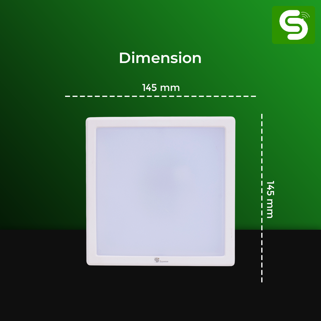 Radar Motion Sensor LED Panel Light | Surface Mount Square Panel Light with Auto Dimmable Functionality | IP20 | 15W