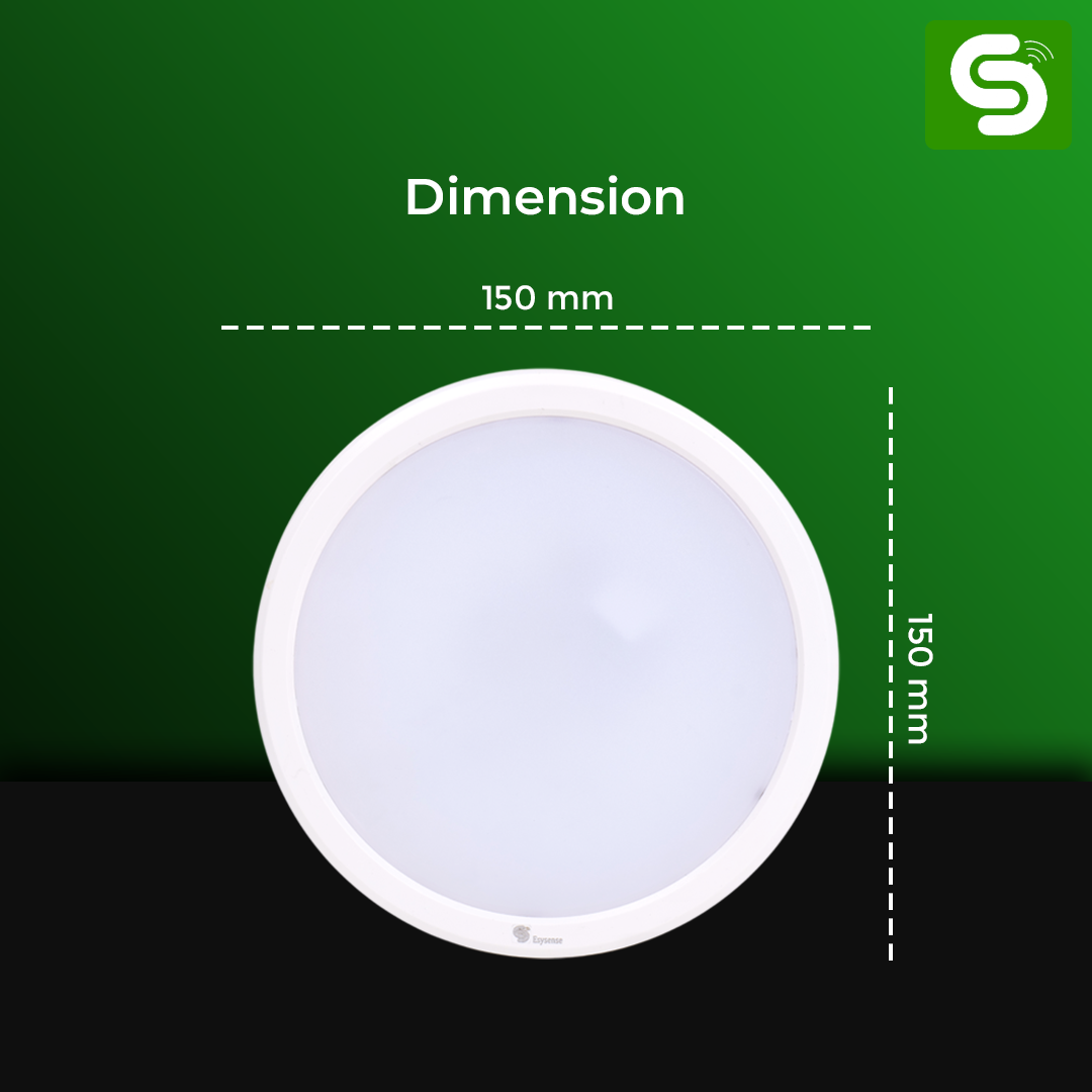 Radar Motion Sensor LED Panel Light | Surface Mount Round Panel Light | Auto On/Off | IP20 | 15W