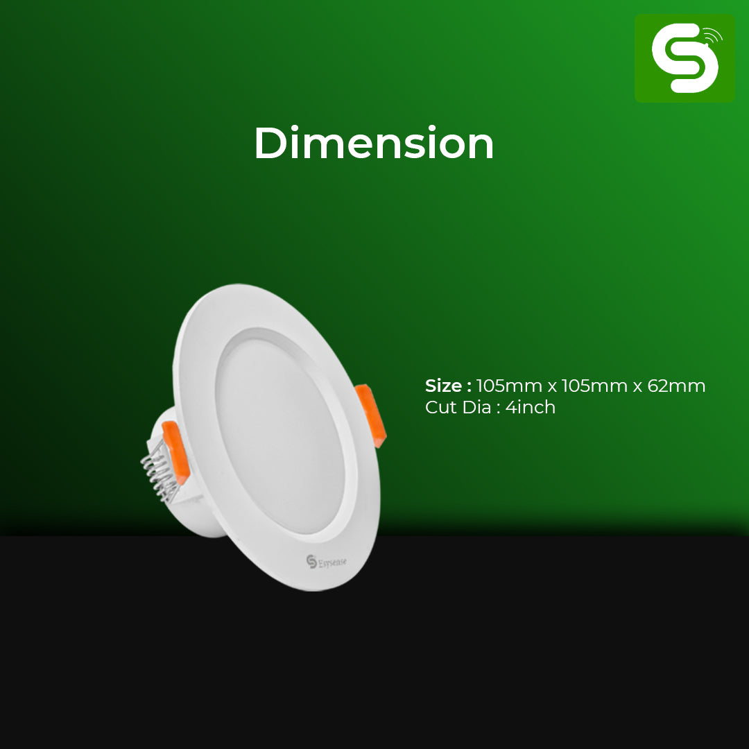 Motion Sensor Concealed Downlight | Radar motion sensor Ceiling mount downlight | Auto On/Off & Day Night Functionality | IP20 | 7W