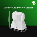 light sensor for outdoor lights, day night sensor for outdoor lights, outdoor light with day night sensor, Wall Mount Motion Sensor, Upto 12m Detection Range, Radar Motion Sensor with IP65, Microwave Motion Sensor, motion sensor wall mount, microwave technology, wall mount motion sensor