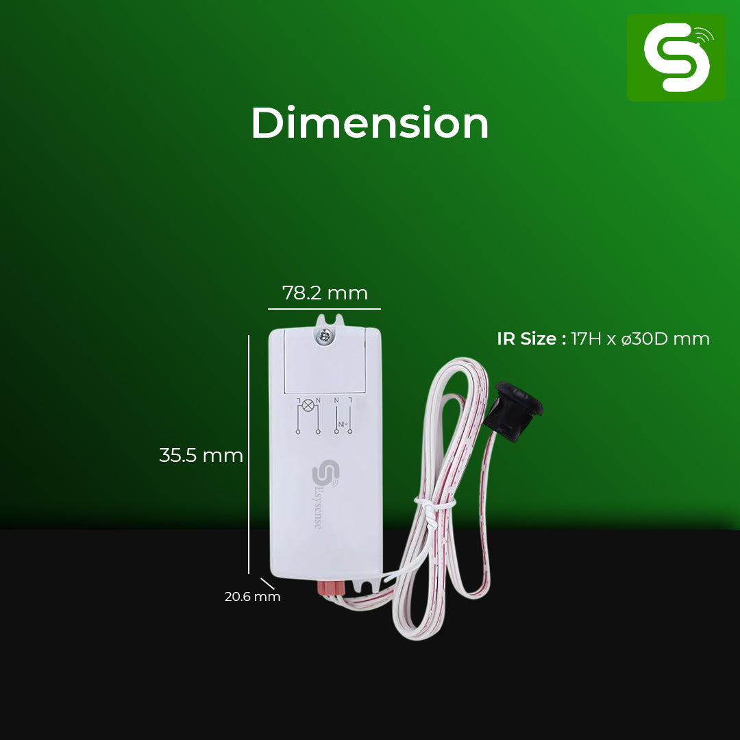Wardrobe and Cabiner IR sensor | Compact IR Motion Sensor for Wardrobe and Cabinets | ESY-M20