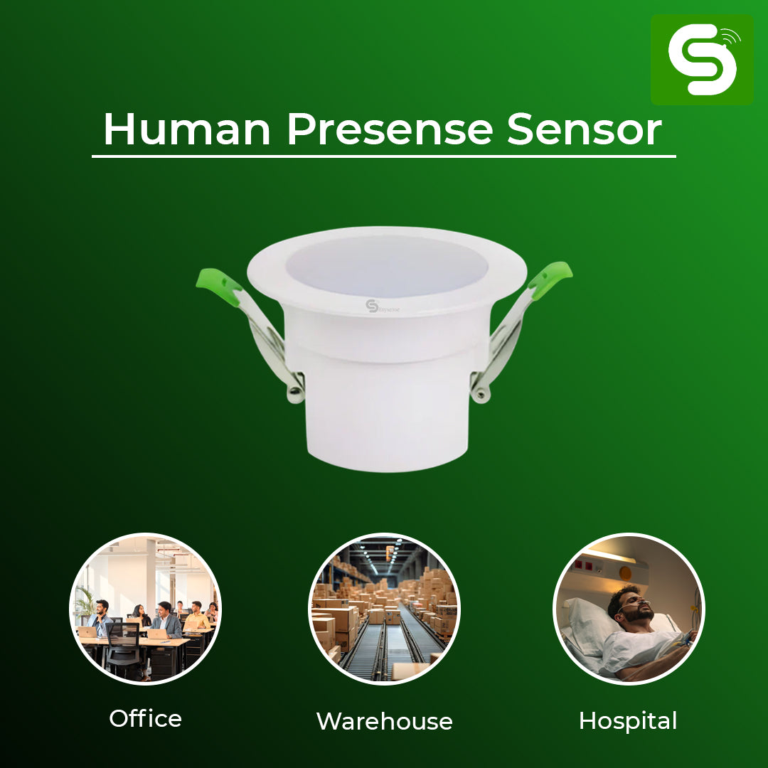 Human Presence Sensor, Presence Detection upto 10m, IP20 Human Presence Sensor