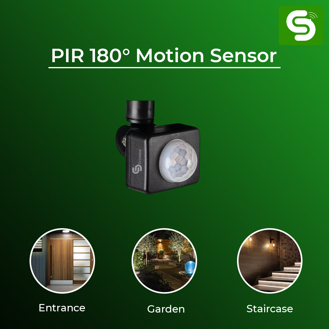 180° PIR Adjustable PIR Motion Sensor | Outdoor PIR Wall Mount Motion Sensor | Upto 7m Detection Range | ESY-P31