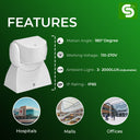 light sensor for outdoor lights, day night sensor for outdoor lights, outdoor light with day night sensor, Wall Mount Motion Sensor, Upto 12m Detection Range, Radar Motion Sensor with IP65, Microwave Motion Sensor, motion sensor wall mount, microwave technology, wall mount motion sensor