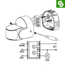 light sensor for outdoor lights, day night sensor for outdoor lights, outdoor light with day night sensor, Wall Mount Motion Sensor, Upto 12m Detection Range, Radar Motion Sensor with IP65, Microwave Motion Sensor, motion sensor wall mount, microwave technology, wall mount motion sensor