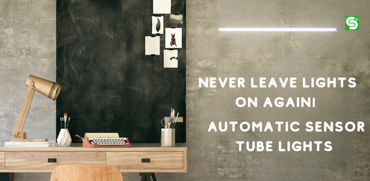 Never Leave Lights On Again! Automatic Sensor Tube Lights showcasing automatic sensor lighting for convenient and energy-efficient indoor illumination.