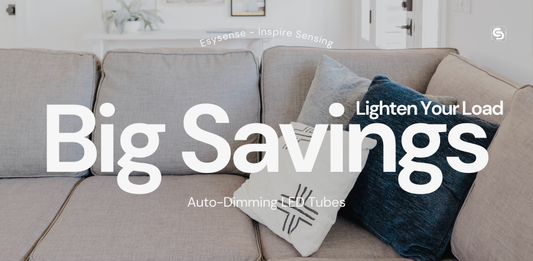 Lighten Your Load with Auto-Dimming LED Tubes showcasing energy-efficient LED lighting with automatic dimming for modern indoor spaces.