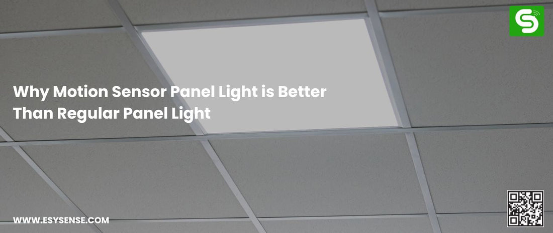 Why Motion Sensor Panel Light Is Better Than Regular LED Panel Light showing smart sensor panel lighting with automatic motion detection