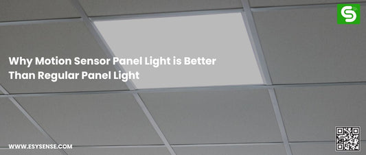 Why Motion Sensor Panel Light Is Better Than Regular LED Panel Light showing smart sensor panel lighting with automatic motion detection