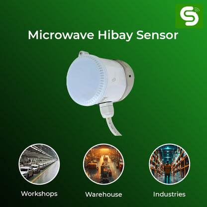 Industrial Highbay Radar Sensor with 15m Installation Height and IP65 Rating