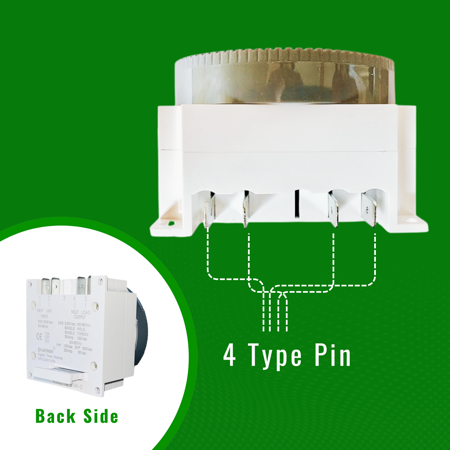 16A programmable timer switch for water pump lighting system exhaust fan commercial India ESY-TC34