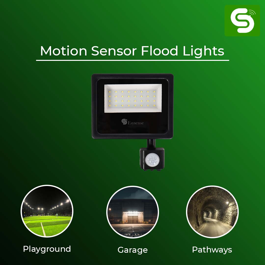 Esysense motion sensor LED flood light for parking area, driveway, industrial zone and pathway – outdoor India