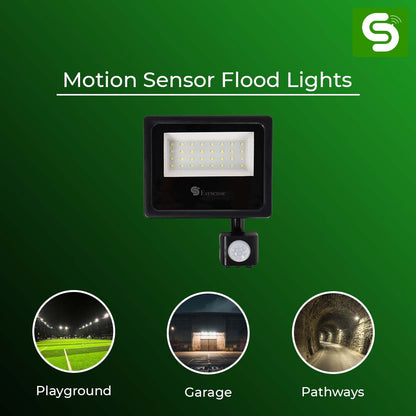 Esysense motion sensor LED flood light for parking area, driveway, industrial zone and pathway – outdoor India