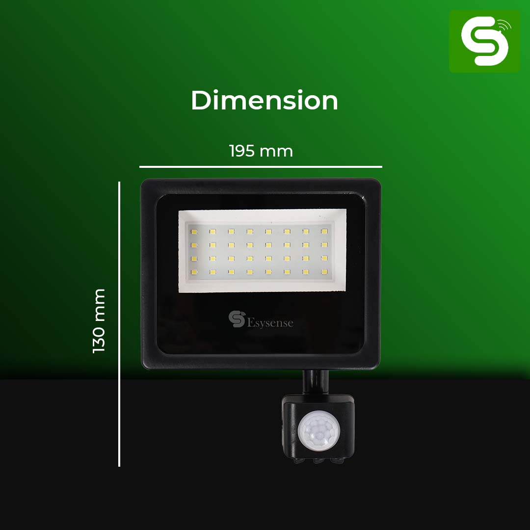 Esysense 20W flood light warm white 3000K vs cool white 6500K color temperature comparison