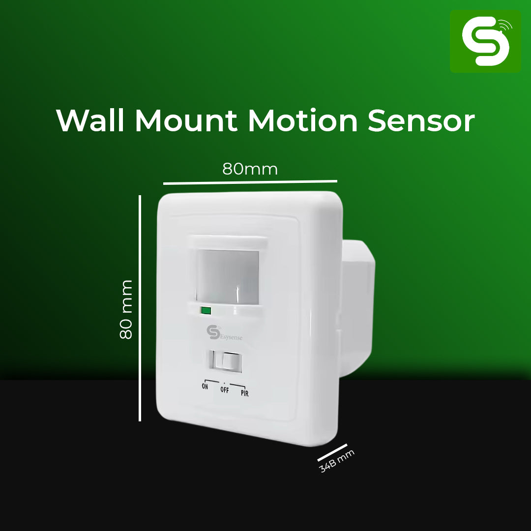 PIR Wall Mount Concealed Motion Sensor, 160° Wall Mount PIR Motion Detector, Upto 6m Detection Range, Motion sensor, motion sensor wall mount, concealed wall mount, concealed motion sensor light