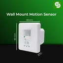 PIR Wall Mount Concealed Motion Sensor, 160° Wall Mount PIR Motion Detector, Upto 6m Detection Range, Motion sensor, motion sensor wall mount, concealed wall mount, concealed motion sensor light