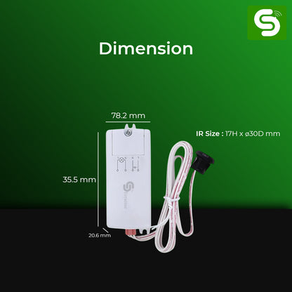 Wardrobe and Cabiner IR sensor | Compact IR Motion Sensor for Wardrobe and Cabinets | ESY-M20