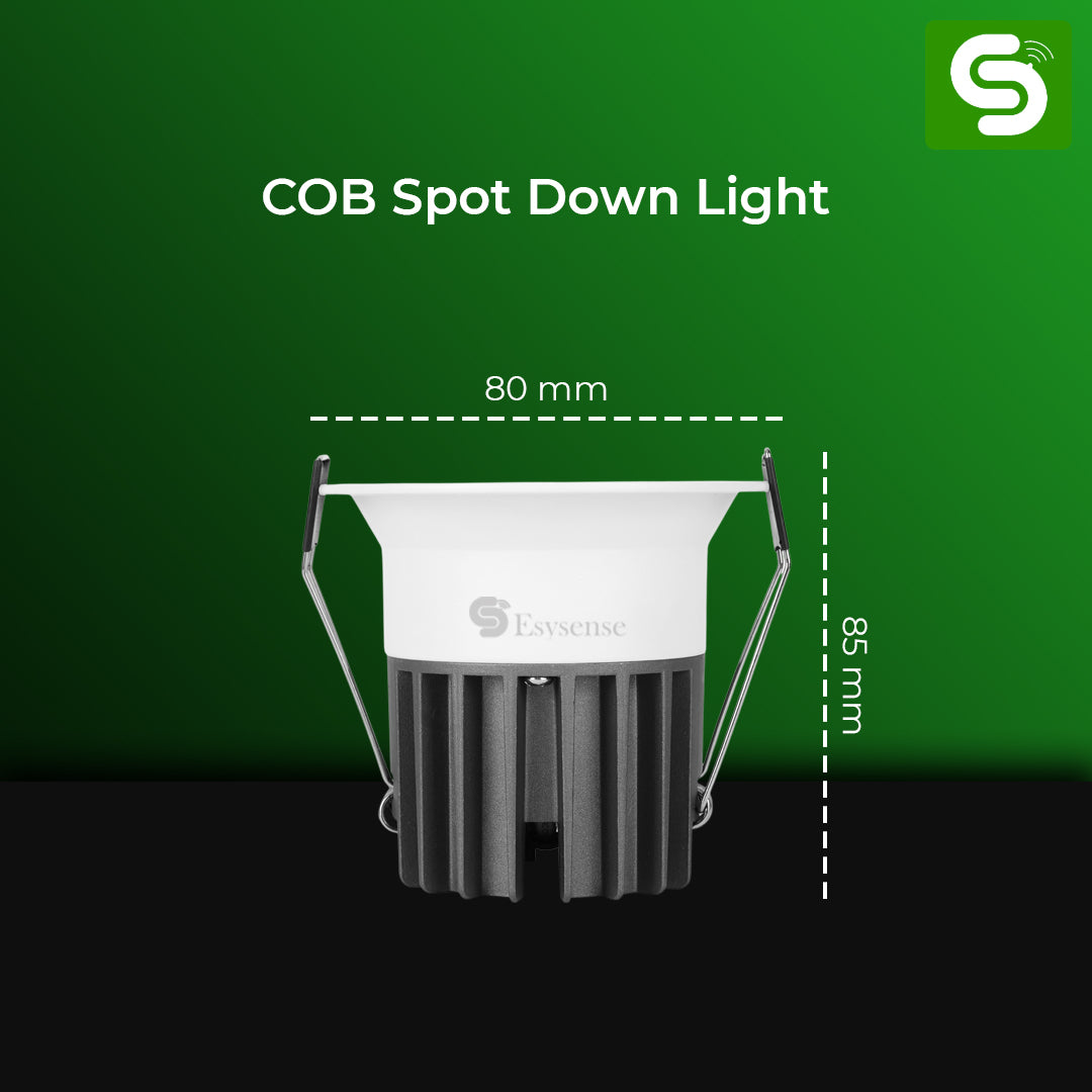 Esysense 12 W LED COB Light | Warm White Light | Recessed Ceiling LED Light