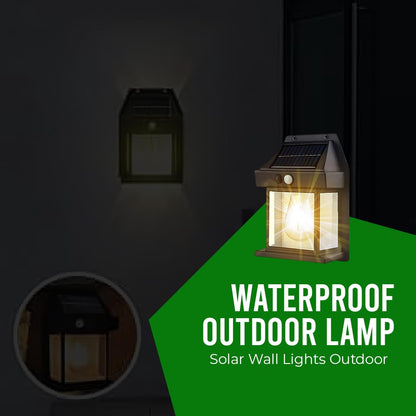 PIR Solar LED Outdoor Wall Light with Motion Sensor