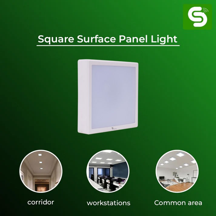  20W surface mount dimmable square panel 3000K 4000K 6500K warm neutral cool white