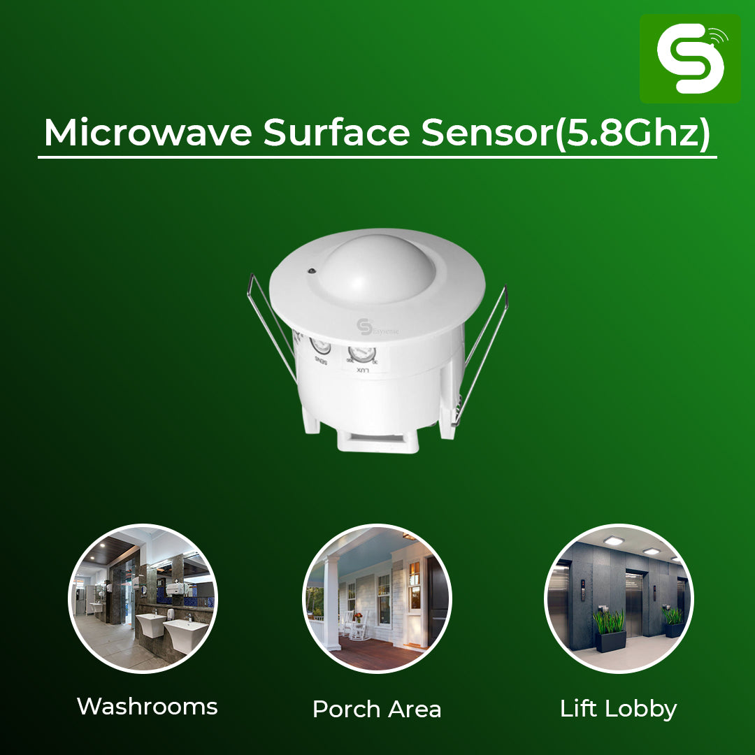 Microwave Motion Sensor  | 360° Recessed Ceiling-Mounted Motion Sensor | ESY -M30