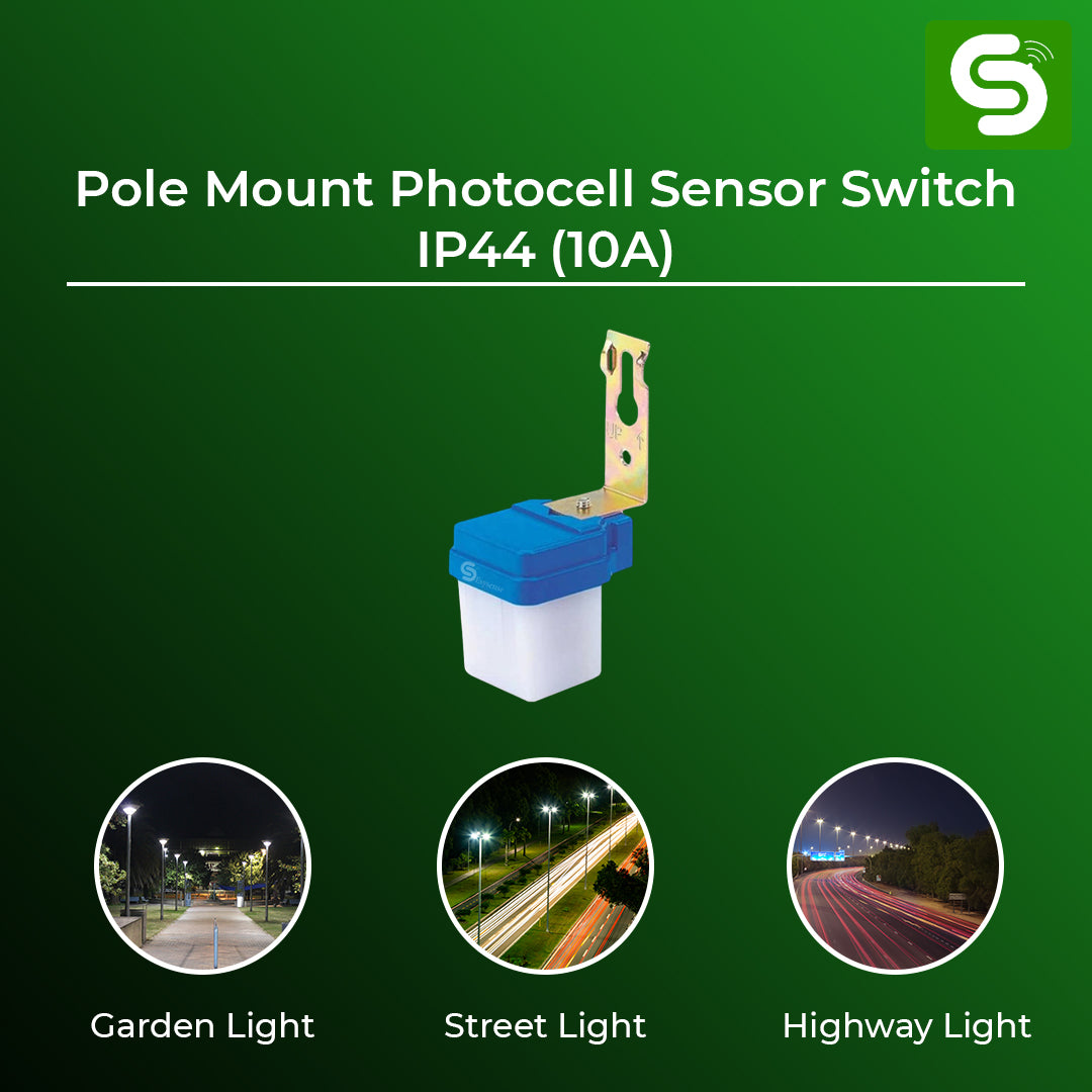 Pole Mount Photocell Sensor Switch  | 10A | IP44 | Pole Mount | Day-Night Sensor