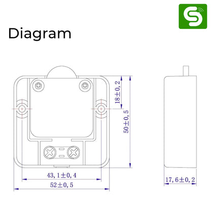 Push-Type Wardrobe Light Sensor | 110-270V AC | 2A Current Rating | ESY- TC36