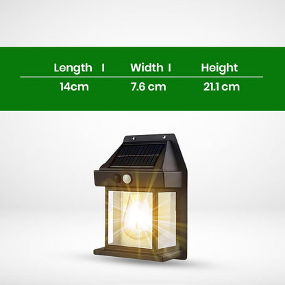 PIR Solar LED Outdoor Wall Light with Motion Sensor