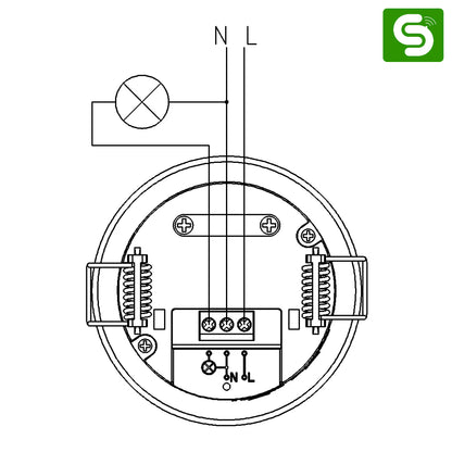 Microwave Motion Sensor  | 360° Recessed Ceiling-Mounted Motion Sensor | ESY -M30