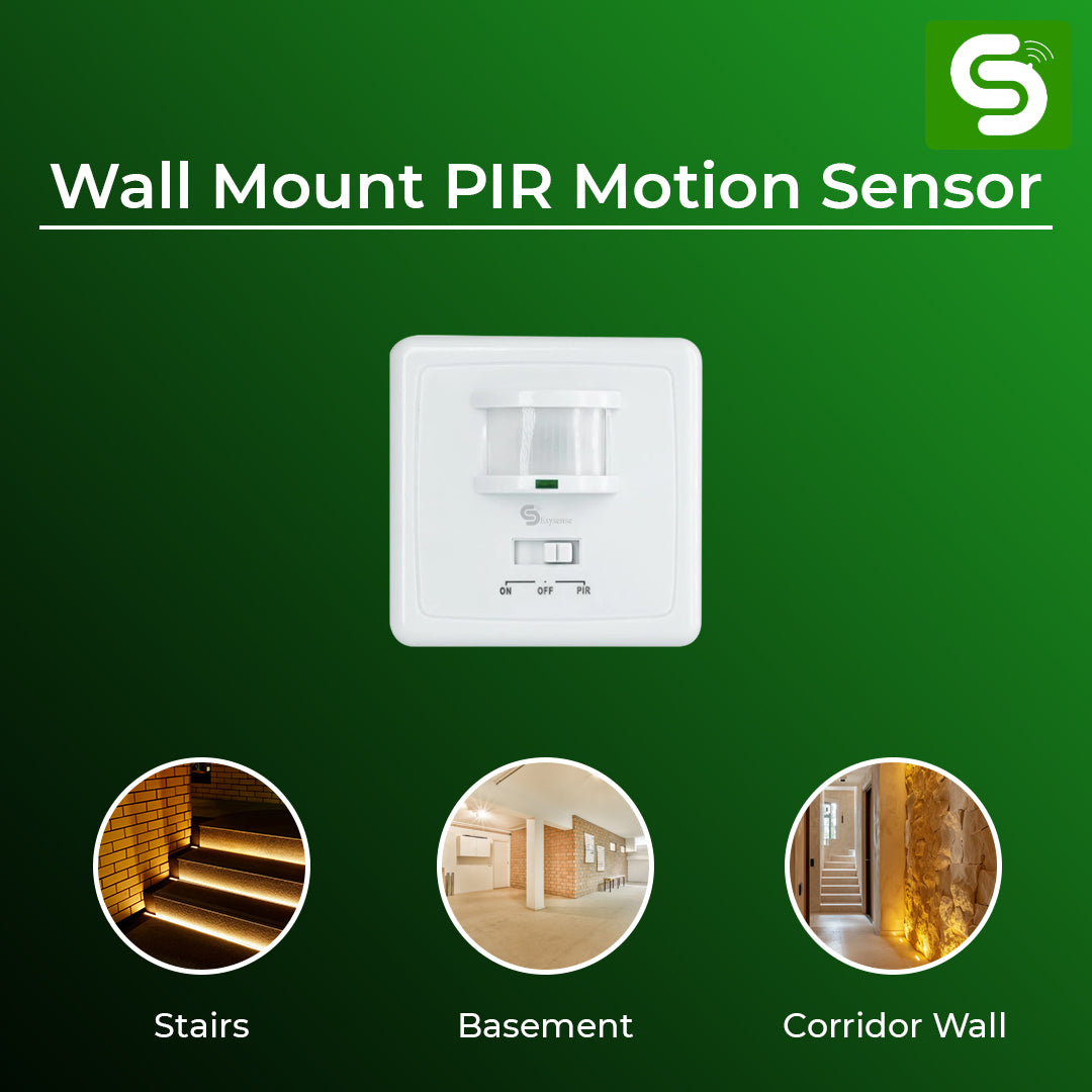 6 Meter Detection Range and 160 Degree View Pattern for Wall Mounted PIR