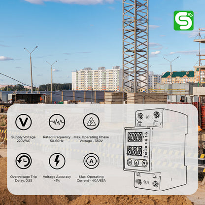 Voltage Protector | Overvoltage & Undervoltage Protection | ESY-M43