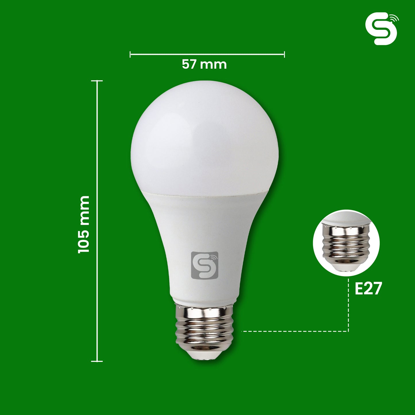 ESYSENSE | Motion Sensor Bulb | 7 Watt Radar LED Bulb for Home | E27 Motion LED Bulb | Cool White 6500k | Pack Of 1