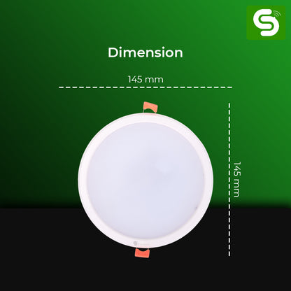 CCT 10W round panel light warm white neutral white cool white motion sensor 3000K 4000K 6500K