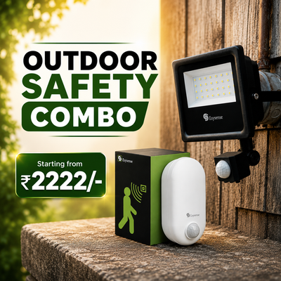 Motion Sensor Floodlight + Bulkhead Light, Combo Offer