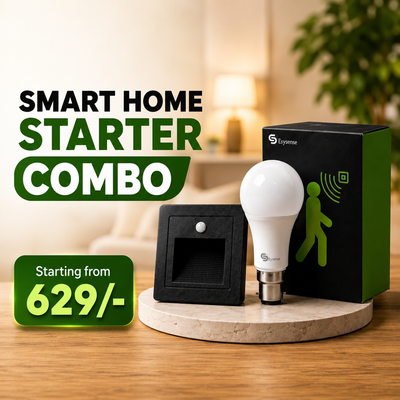 Motion Sensor Bulb + Footlight, Combo Offer (7W B22, value pack)