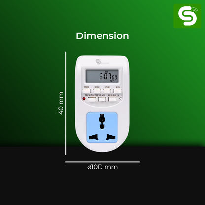 digital timer switch panel board installation DIN rail 220V 240V single phase India ESY-TC33