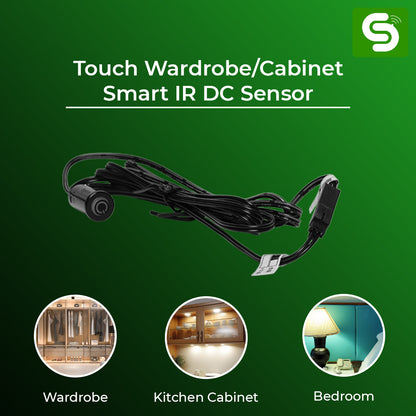 IR sensor installed in modular wardrobe kitchen cabinet drawer under shelf LED auto light India