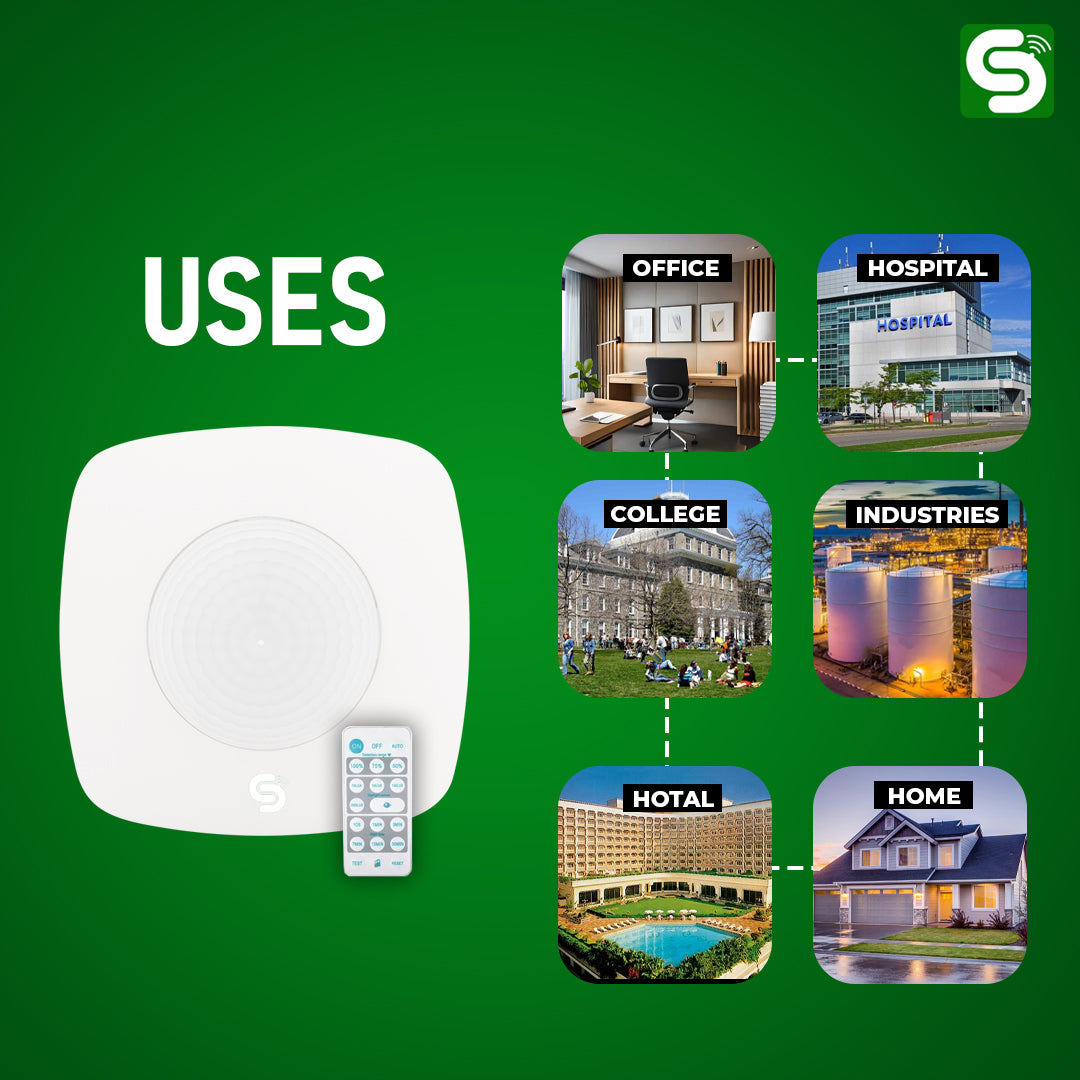 ESYSENSE | PIR Sensor with Remote | Ceiling Sensor