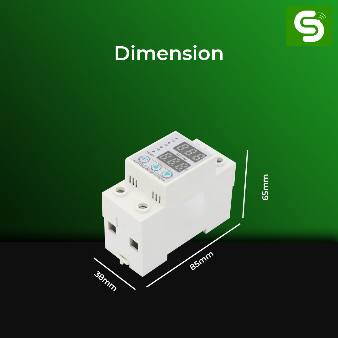 voltage protector specifications 130-300V overvoltage 80-210V undervoltage 40A 63A 220V 50Hz