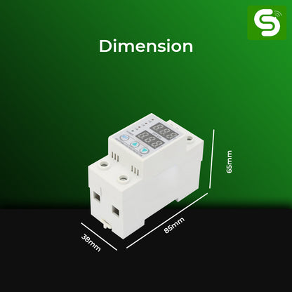 voltage protector specifications 130-300V overvoltage 80-210V undervoltage 40A 63A 220V 50Hz