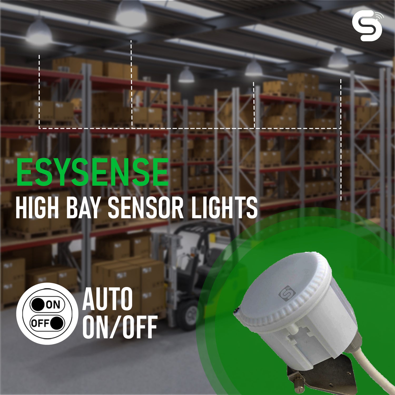 Microwave High-Bay Sensor For High-Range Ceiling