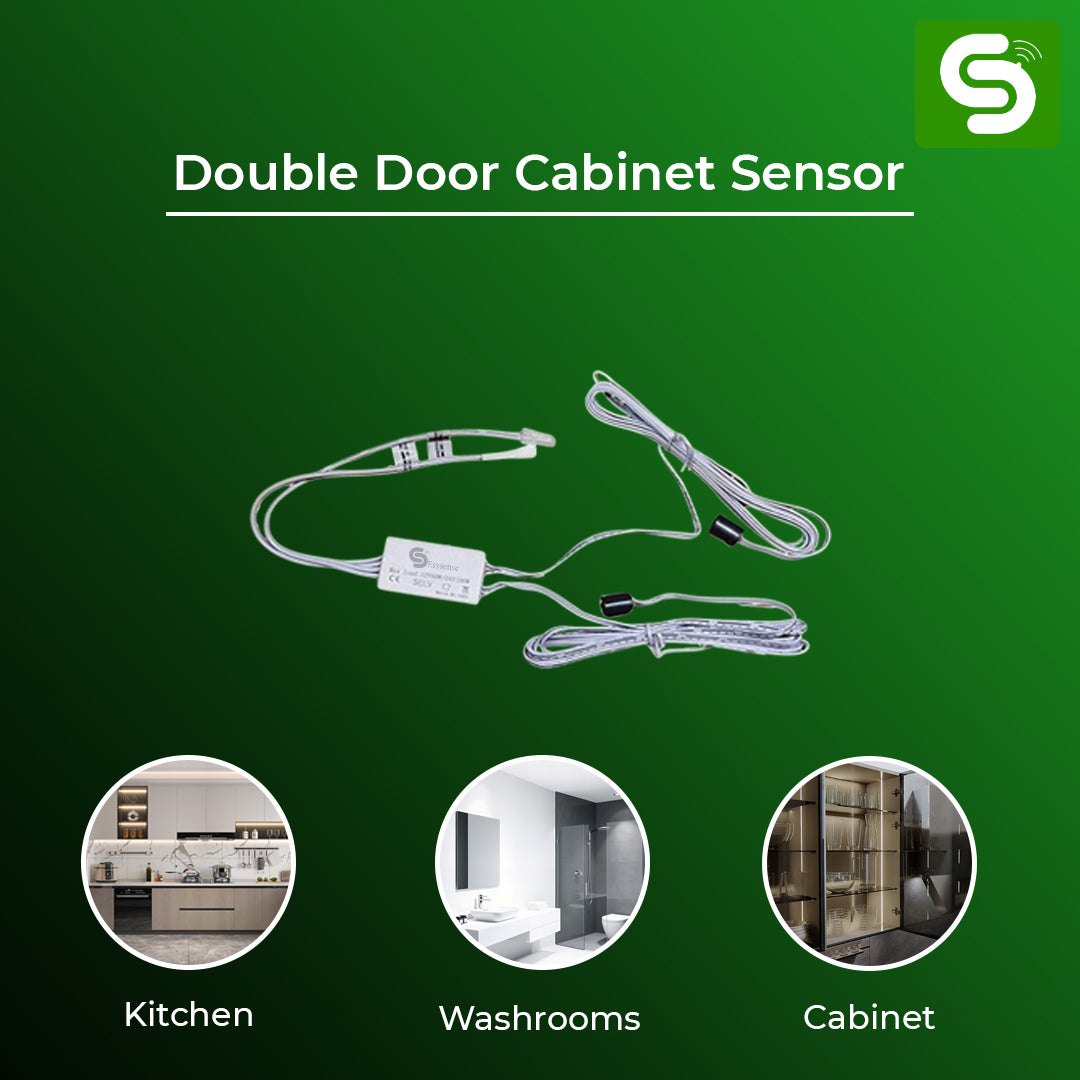 Double_door_cabinet_sensor_Dual_IR_cabinet_sensor_ESY-M23_cabinet_sensor_IR_sensor_for_double_door_cabinets_Cabinet_light_control_sensor_Infrared_cabinet_sensor_Wardrobe_double_door_sensor_Closet_IR_door_sensor_Dual_infrared_motion
