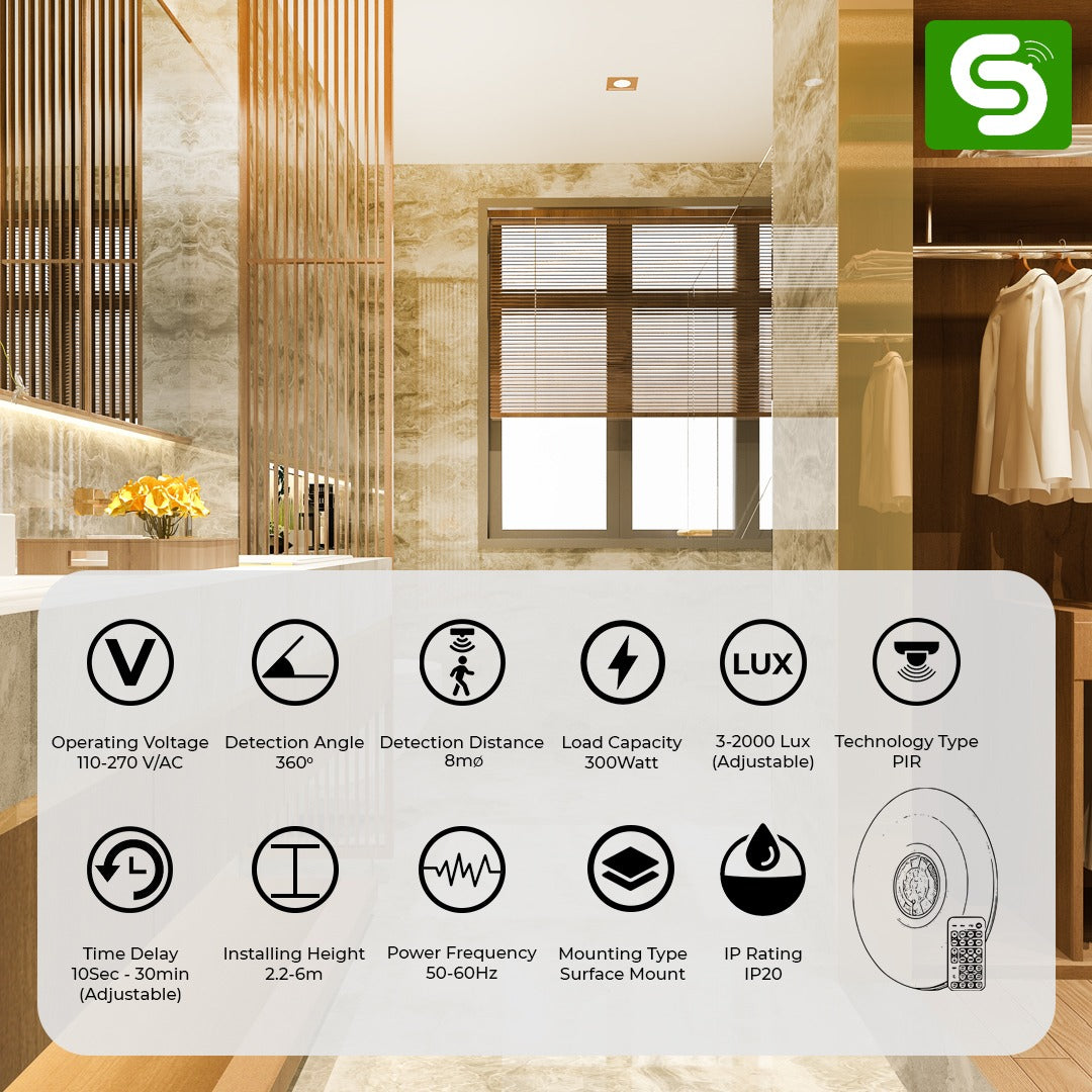 PIR_indoor_presence_sensor_with_remote_up_to_8m_ESYSENSE_ESY-P24_indoor_PIR_presence_detector_PIR_occupancy_sensor_for_indoor_lighting_automation_Remote-controlled_PIR_presence_sensor_for_home_and_office_Energy_saving_indoor_PIR_sensor_