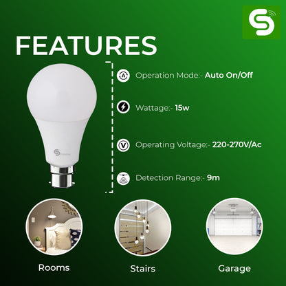 Motion Sensor Bulb, Day night Motion Sensor Bulb, Radar Motion Sensor Bulb, 15W sensor bulb, Auto on/off bulb, motion sensor, radar motion sensor bulb,motion sensor led dimmable bulb,auto dimmable bulb,motion sensor bulb,motion sensor bulb price,motion sensor bulb low price,motion sensor bulb price in india,best motion sensor bulb price,buy motion sensor bulb,motion sensor bulb for home,bulb for home,motion sensor led bulb,esysense,led bulb,motion sensor light,motion sensor light price,best motion sensor