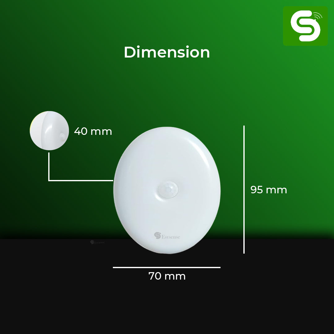 Esysense 3W RGB motion sensor light 2200mAh lithium rechargeable 3000K 6500K warm cool white colour