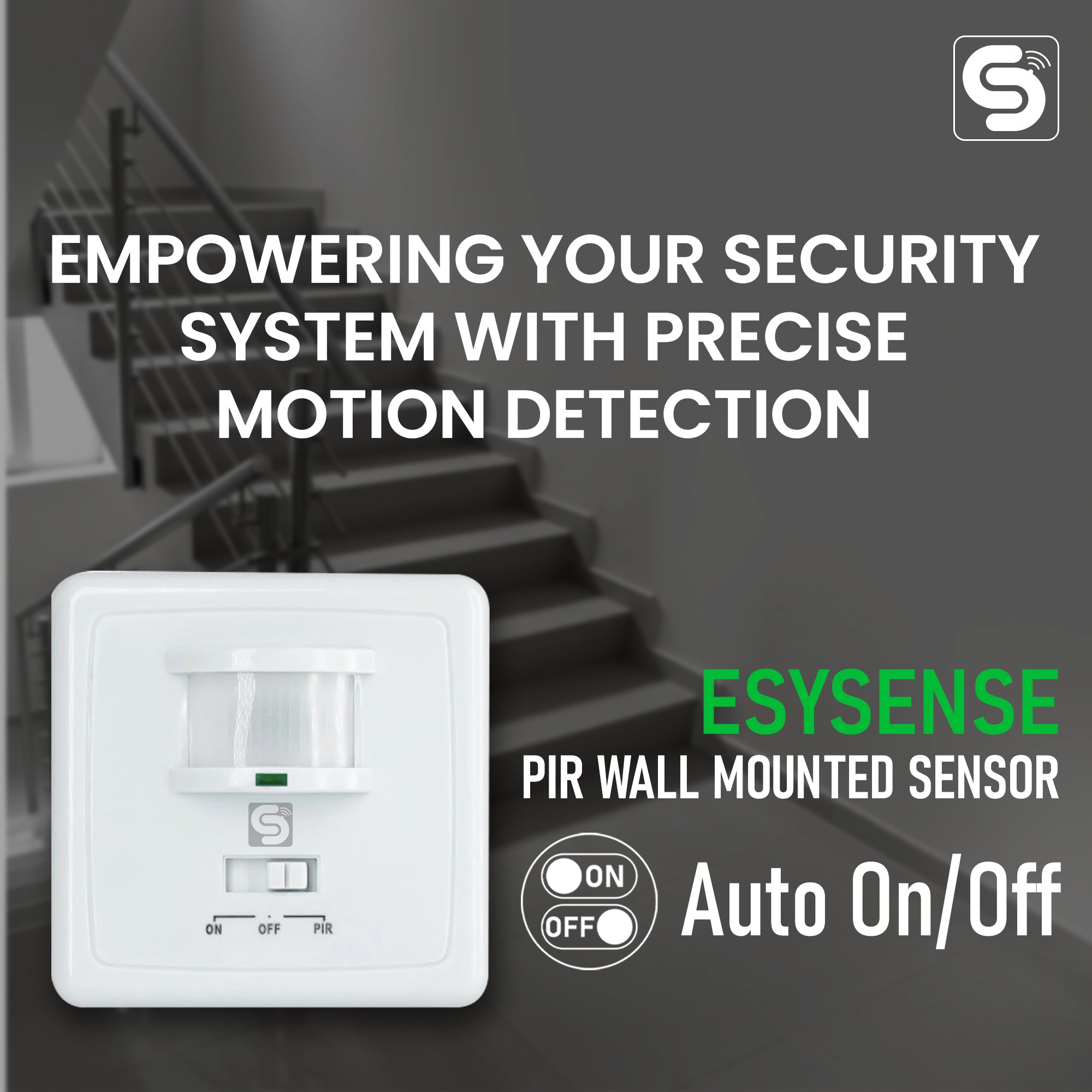 PIR Wall Mount Concealed Motion Sensor, 160° Wall Mount PIR Motion Detector, Upto 6m Detection Range, Motion sensor, motion sensor wall mount, concealed wall mount, concealed motion sensor light