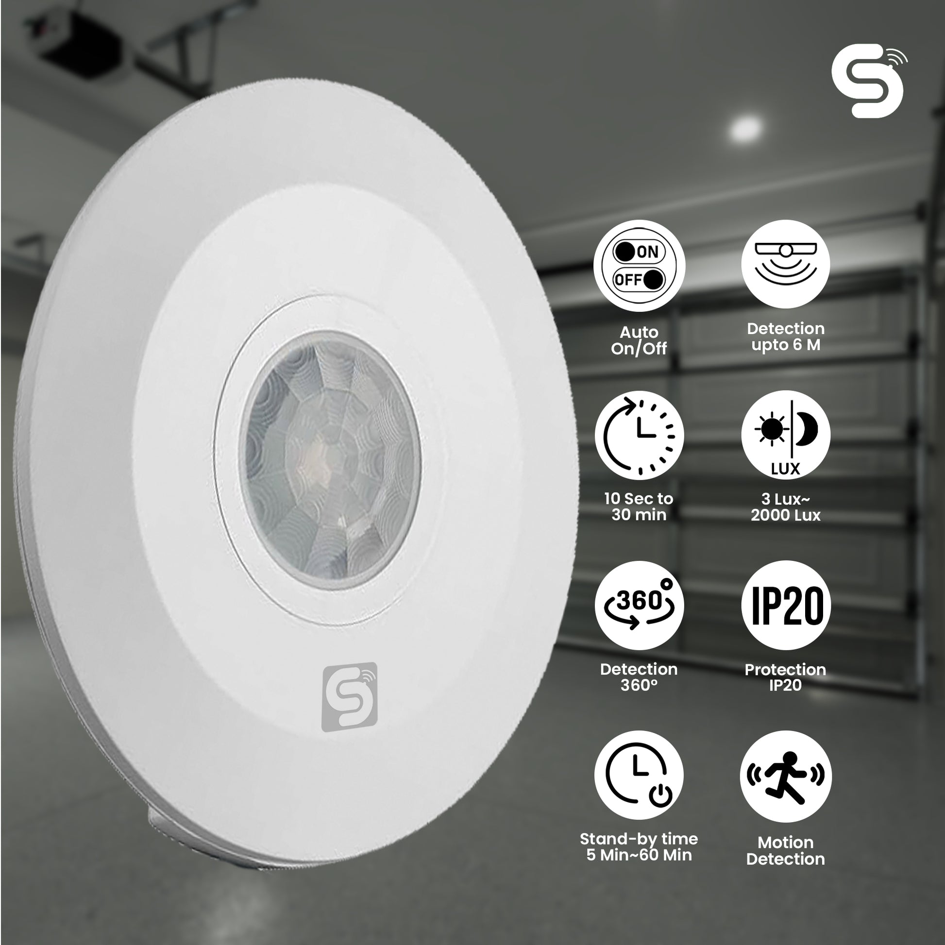 PIR Motion Sensor ceiling Mount