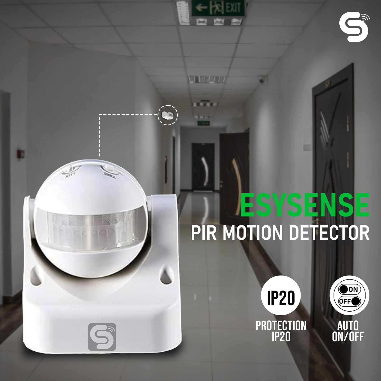 PIR motion sensor IP65