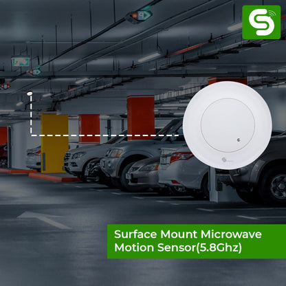Compact Round Microwave Sensor Dimensions 102mm Diameter for Easy Mounting